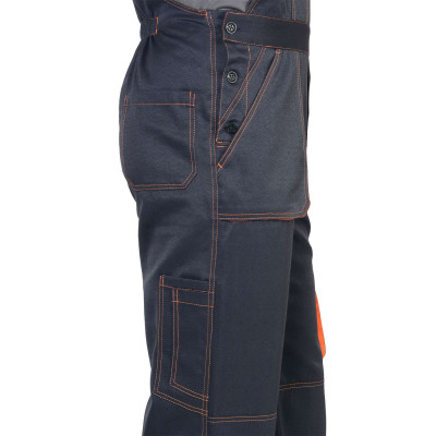 Полукомбинезон «Crown СИРИУС» мужской темно-серый оранжевый Полукомбинезон «Crown СИРИУС» мужской темно-серый оранжевый