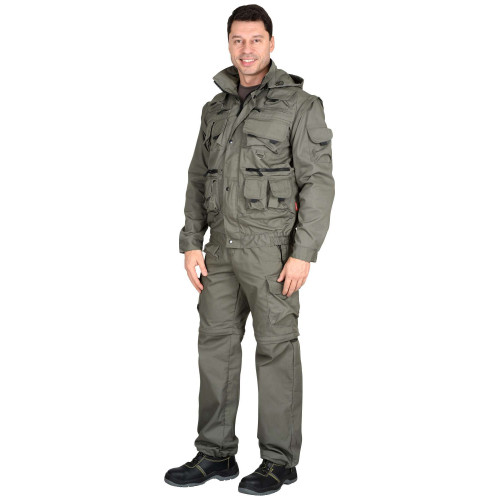 Костюм для охоты и рыбалки лет муж с брюками ТИГР-Сириус, оливк.