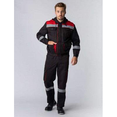 Костюм «Титан с СОП» с п/к мужской черный Костюм «Титан с СОП» с п/к мужской черный