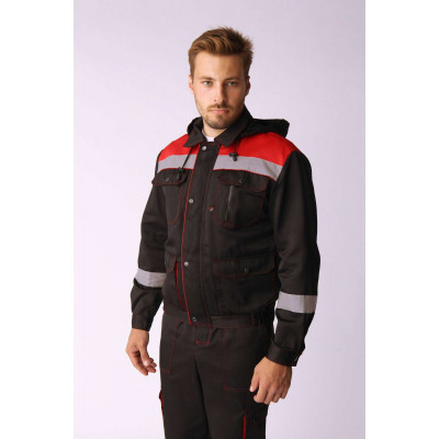 Костюм «Титан с СОП» с п/к мужской черный Костюм «Титан с СОП» с п/к мужской черный