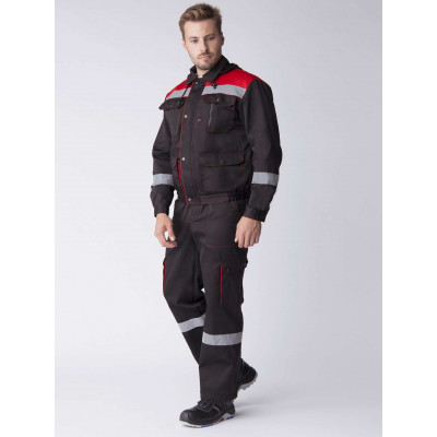 Костюм «Титан с СОП» с п/к мужской черный Костюм «Титан с СОП» с п/к мужской черный