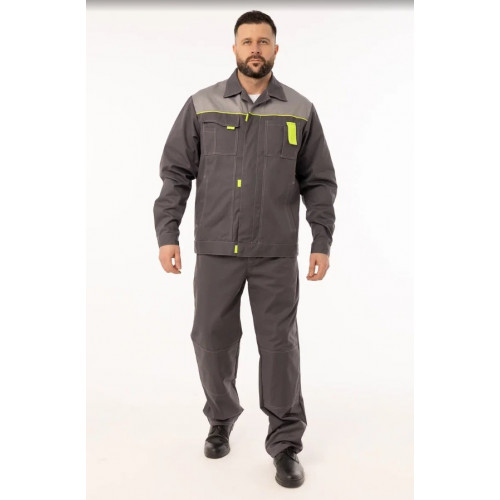 Костюм «Конкорд-1 (твил240)» с п/к мужской темно-серый