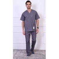 Костюм «Хирург Медтекс» с брюками мужской серый