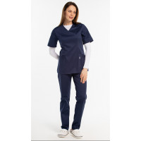 Костюм «Хирургический Медтекс» с брюками женский темно-синий