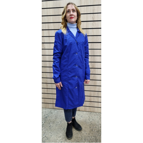 Халат «Тиси с рельефом» женский васильковый