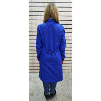 Халат «Тиси с рельефом» женский васильковый