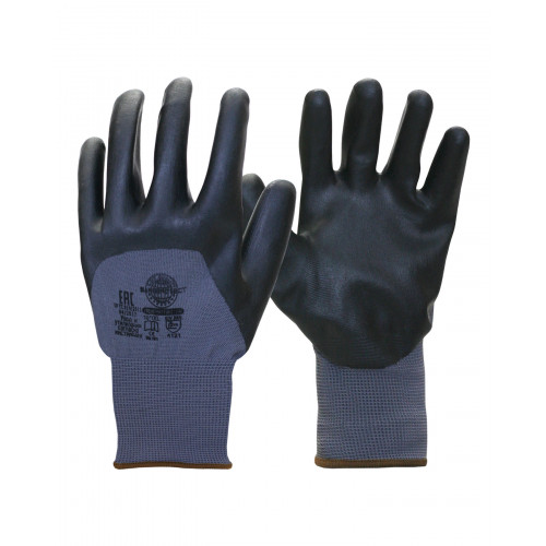 Перчатки пенонитриловые Safeprotect, нейлон+вспененный нитр