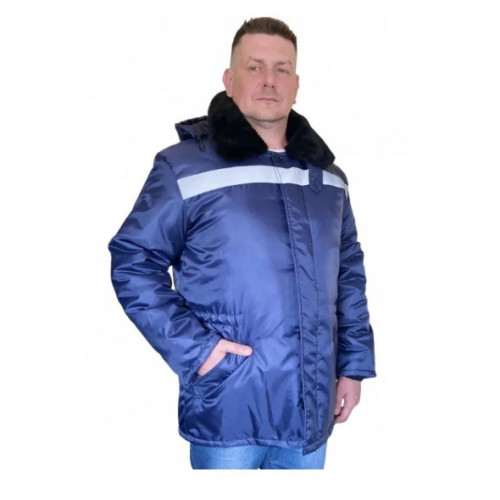 Куртка «Бригадир» мужская утепленная синяя