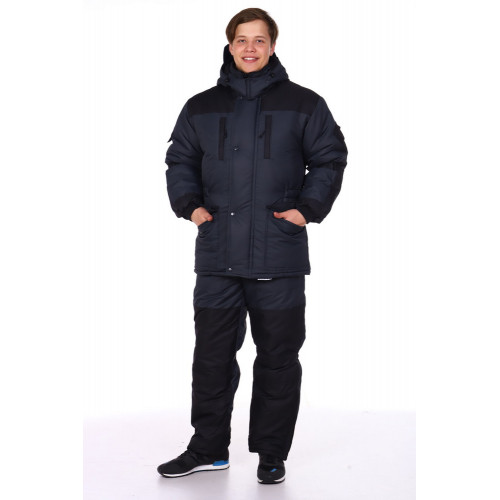 Куртка «Тайга» мужская зимняя серая