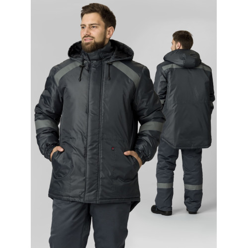 Куртка «Прогресс Великан» мужская утепленная темно-серая