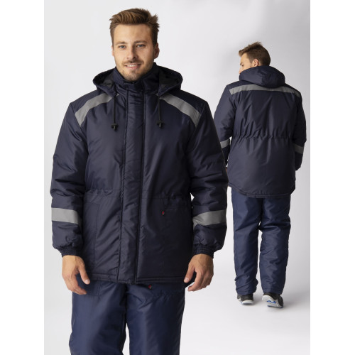 Куртка «Прогресс Великан» мужская утепленная темно-синяя