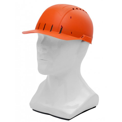 Каскетка защитная СТИЛЬ пласт. оранжевая