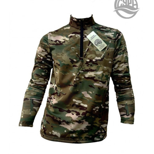 Лонгслив СЕТКА КМФ мультикам