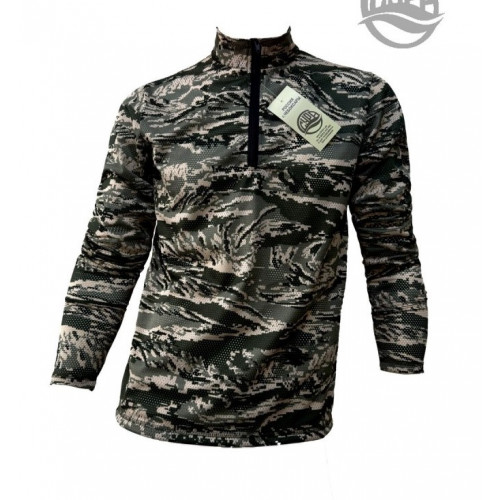 Лонгслив СЕТКА КМФ зеленый